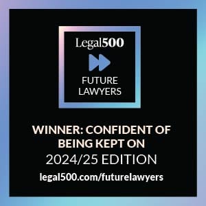 Future Lawyers Winner: Confident of being kept on